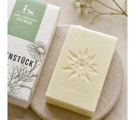 Handgemachte Naturseife «Edelweiss» aus der Schweiz von Seifenstueck.ch