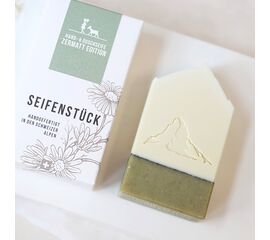 Handgemachte Naturseife «Zermatt Edition» mit Matterhorn-Prägung von Seifenstück.ch